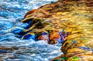 Water Over Rocks - Stanislaus River