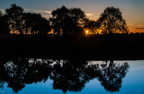 Sunset Reflection: Sacramento River