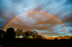 February Rainbow over the Diablo Valley