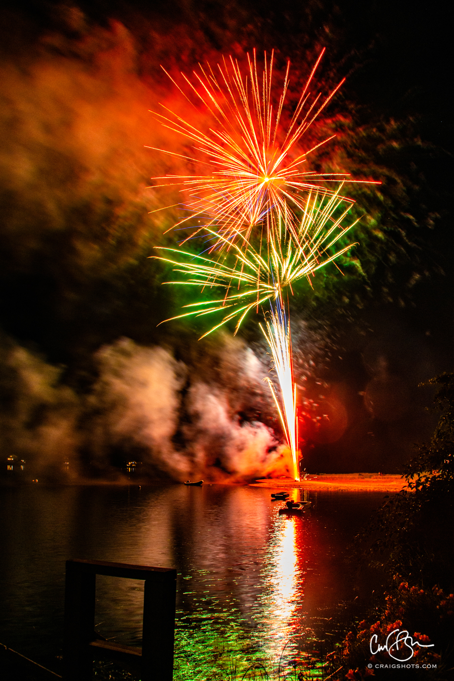 July 4: Fireworks, Hamilton Beach MA