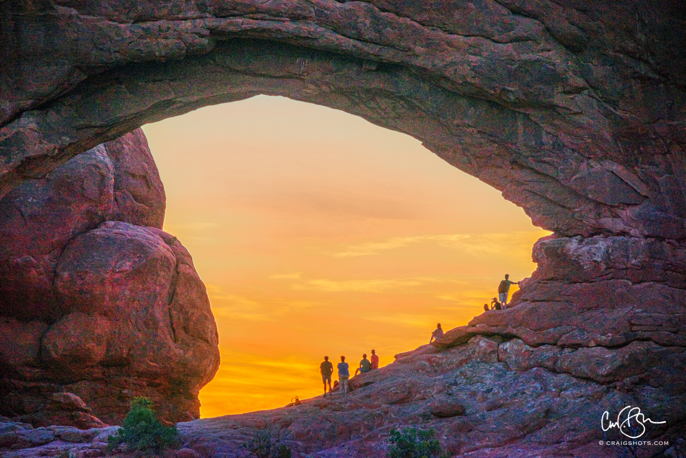 July 19: Awaiting Dawn at North Window, Arches National Park