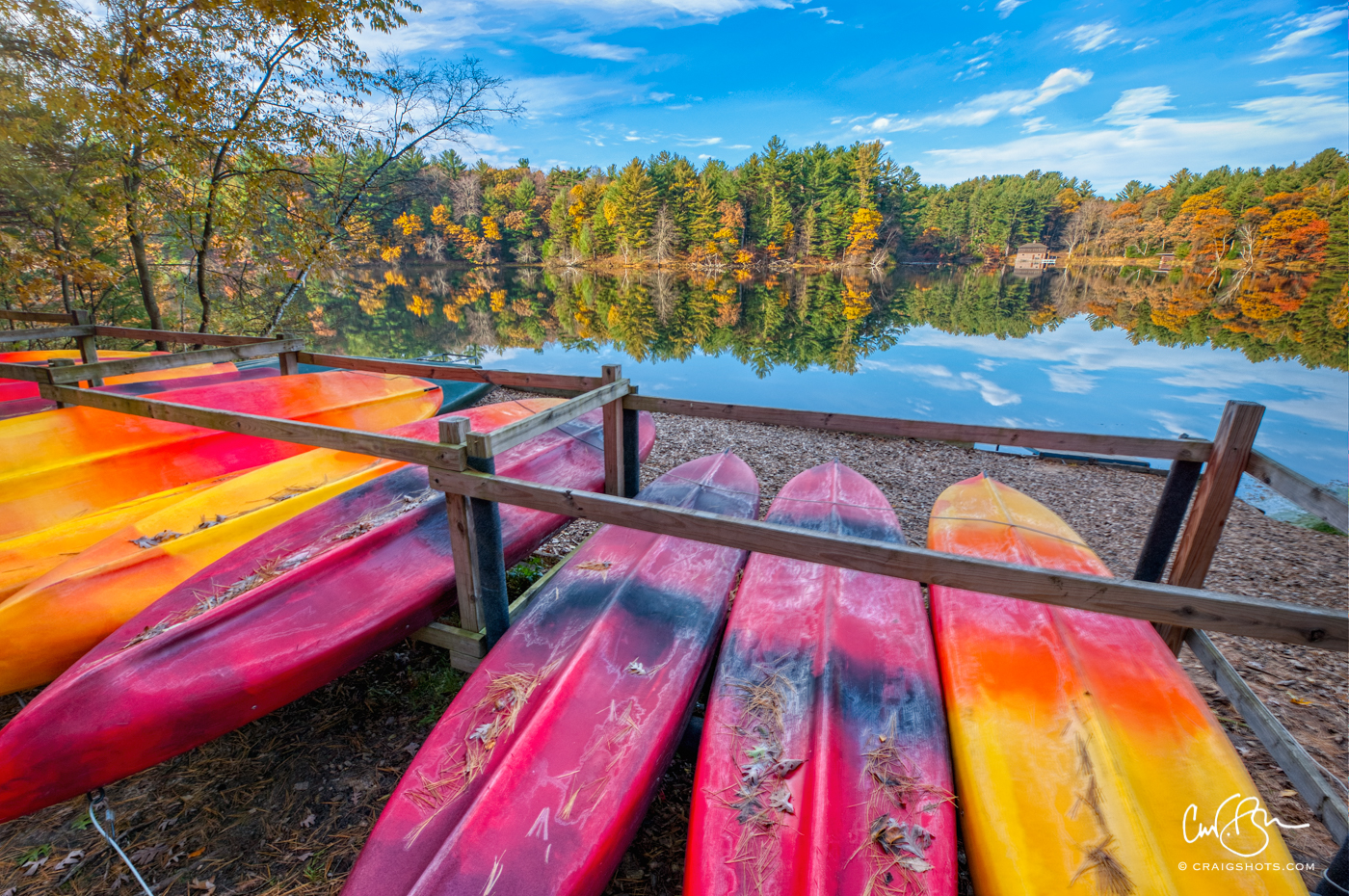 Oct 26: End of Kayak Season, Mirror Lake State Park, Wisconsin