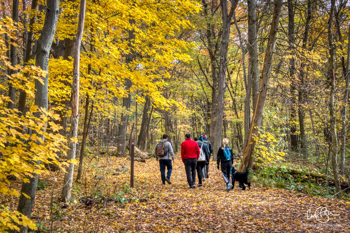 Oct 26: Hikers, Devils Lake State Park, Wisconsin