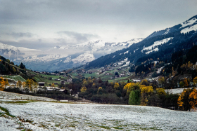 Alpine valley near Kitzbuhel,
