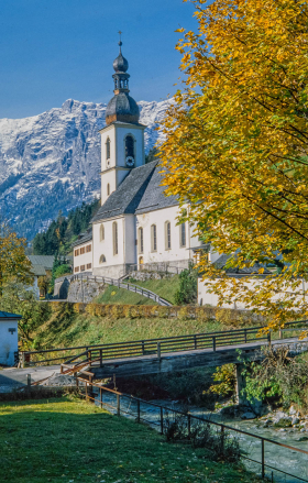 Parish church of St. Sebastian, Ramsau bei Berchtesgaden, Germany