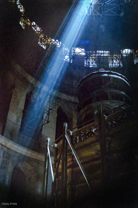 "God rays" inside the Church of the Holy Sepulchre.