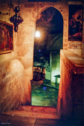 Another altar down the stairs.