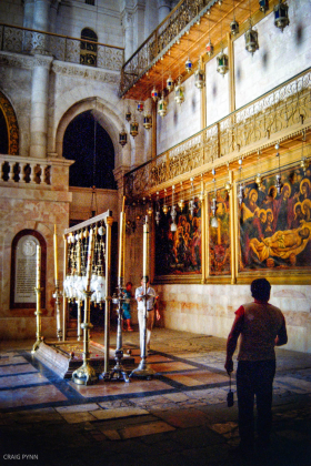 Greek Orthodox section of the Church of the Holy Sepulchre.