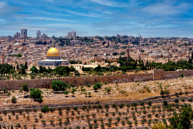 Dome of the Rock as seen from the MOunt of Olives.